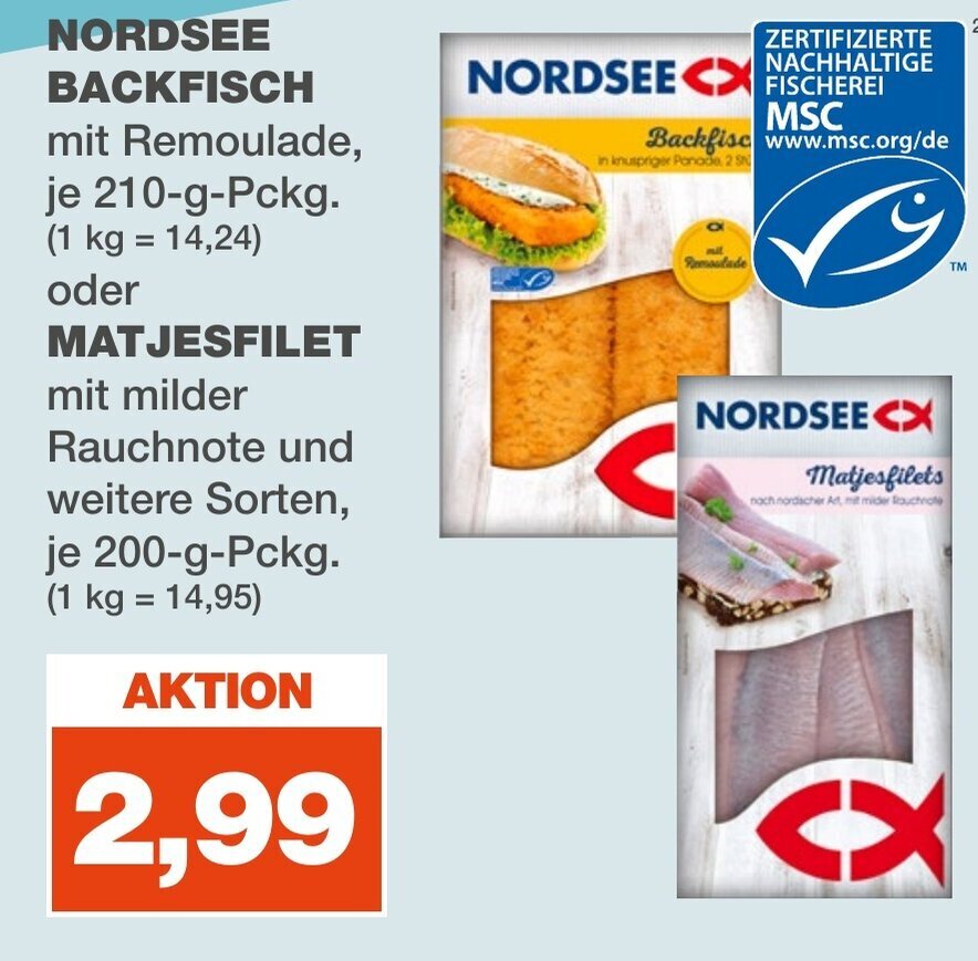NORDSEE BACKFISCH mit Remoulade, tilbud hos real
