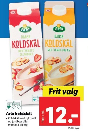 Lidl Arla koldskål tilbud