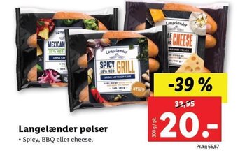 Lidl Langelænder pølser tilbud