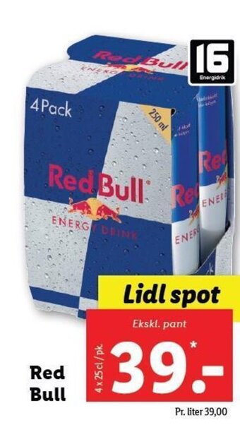 Lidl Red Bull tilbud