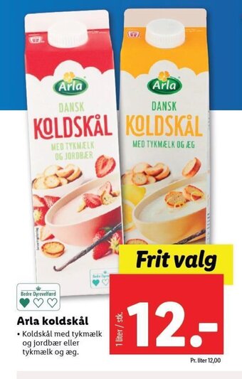 Lidl Arla koldskål tilbud