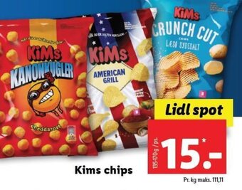 Lidl Kims chips tilbud