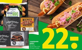 Coop 365 Langelænder pølser* tilbud