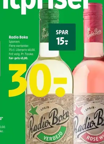 Coop 365 Radio Boka Spanien tilbud