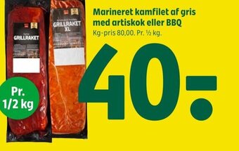 Coop 365 Marineret kamfilet af gris med artiskok eller BBQ tilbud