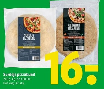 Coop 365 Surdejs pizzabund tilbud