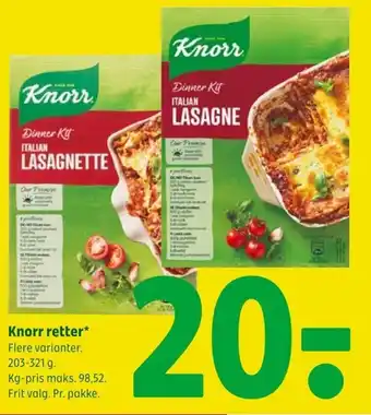 Coop 365 Knorr retter* Flere varianter. tilbud