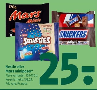 Coop 365 Nestlé eller Mars miniposer tilbud