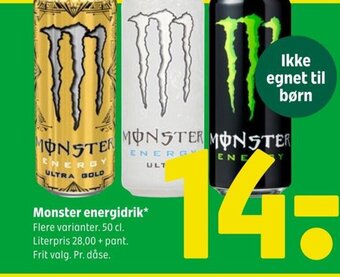 Coop 365 Monster energidrik* tilbud