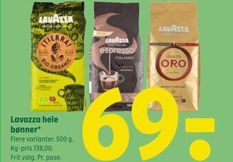 Coop 365 Lavazza hele bønner* tilbud