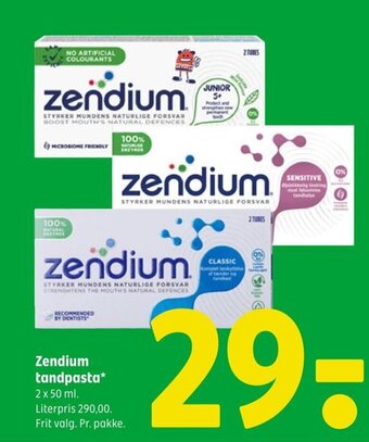 Coop 365 Zendium tandpasta* tilbud