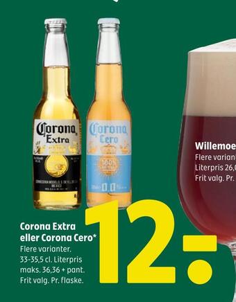 Coop 365 Corona extra eller corona cero tilbud