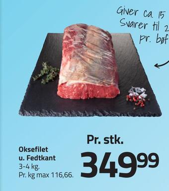 Fleggaard Oksefilet u. fedtkant tilbud