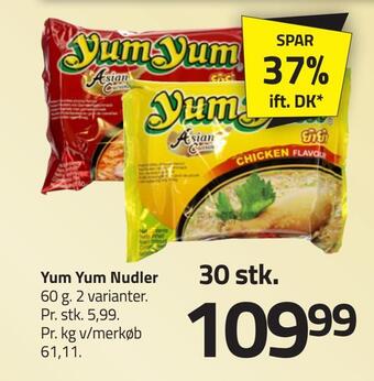 Fleggaard Yum yum nudler tilbud