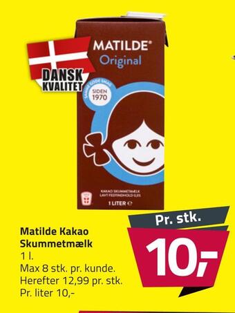 Fleggaard Matilde kakao skummetmælk tilbud