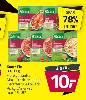 Fleggaard Knorr fix tilbud