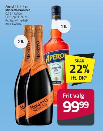 Fleggaard Aperol el. mionetto prosecco tilbud