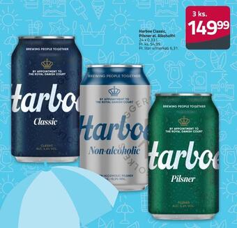 Fleggaard Harboe classic, pilsner el. alkoholfri tilbud