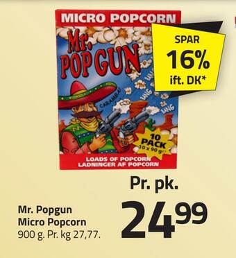 Fleggaard Mr. popgun micro popcorn tilbud