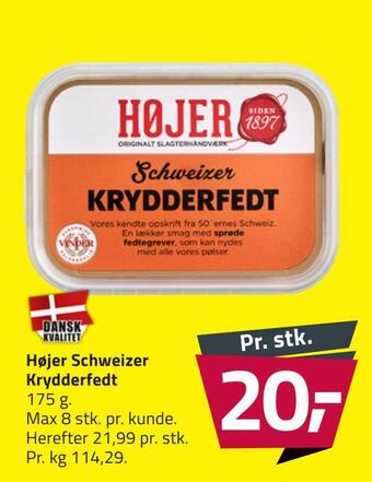 Fleggaard Højer schweizer krydderfedt tilbud