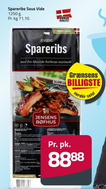 Fleggaard Spareribs sous vide tilbud