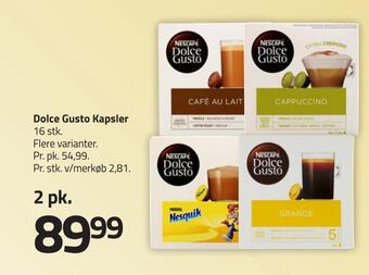 Fleggaard Dolce gusto kapsler tilbud