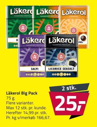 Fleggaard Läkerol big pack tilbud