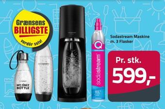Fleggaard Sodastream maskine m. 3 flasker tilbud