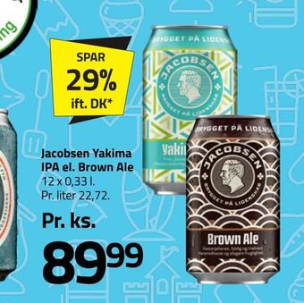 Fleggaard Jacobsen yakima ipa el. brown ale tilbud