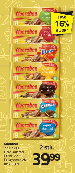 Fleggaard Marabou tilbud