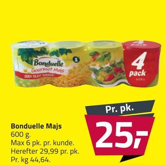 Fleggaard Bonduelle majs tilbud