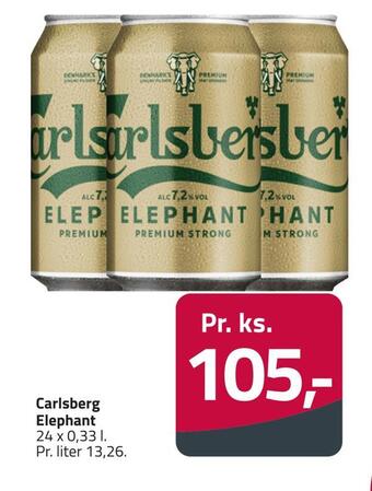 Fleggaard Carlsberg elephant tilbud