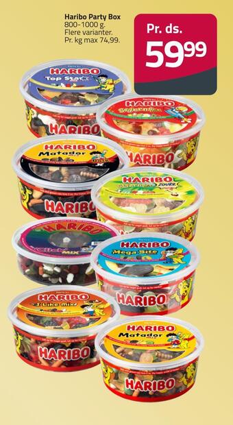 Fleggaard Haribo party box tilbud
