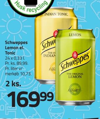 Schweppes lemon el. tonic