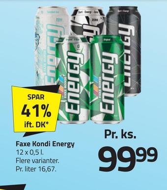 Fleggaard Faxe kondi energy tilbud