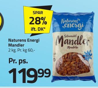 Fleggaard Naturens energi mandler tilbud