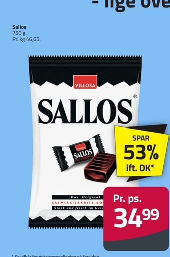 Fleggaard Sallos bolsjer tilbud