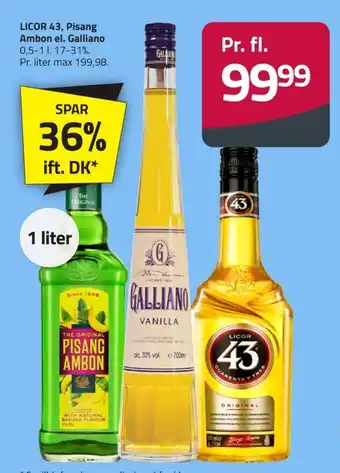 Fleggaard Licor 43 likør tilbud