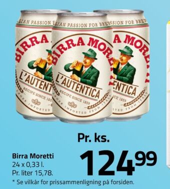 Birra moretti specialøl