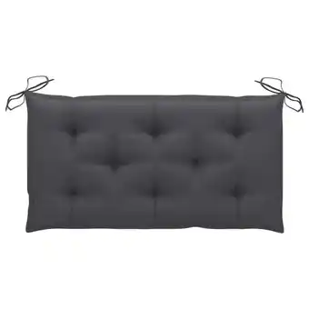 Hynde til havebænk 100x50x7 cm stof antracitgrå