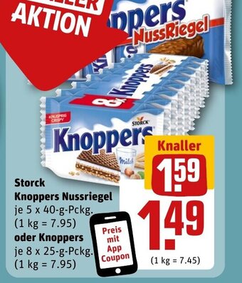 REWE DE Storck Knoppers Nussriegel oder Knoppers tilbud