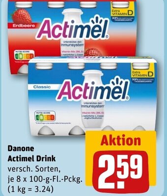 REWE DE Danone Actimel Drink tilbud