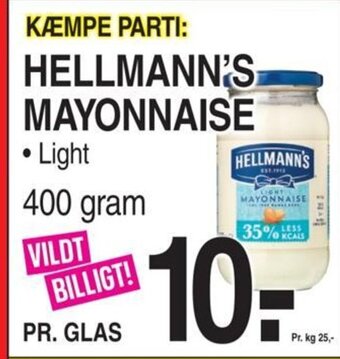 ABC Lavpris HELLMANN'S MAYONNAISE tilbud