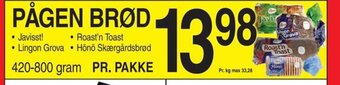 ABC Lavpris PÅGEN BRØD tilbud
