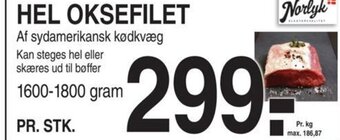 ABC Lavpris HEL OKSEFILET tilbud