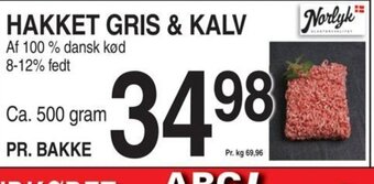 ABC Lavpris HAKKET GRIS & KALV tilbud