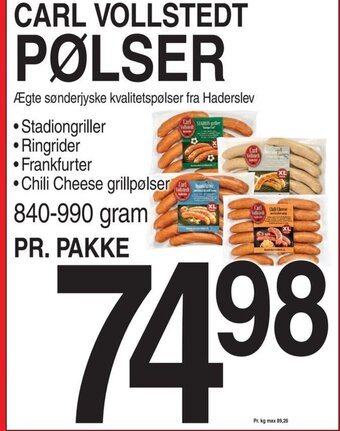 CARL VOLLSTEDT PØLSER