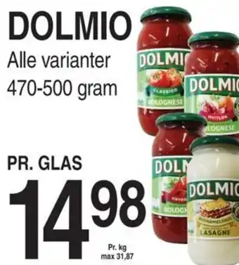 DOLMIO Alle varianter 470-500 gram