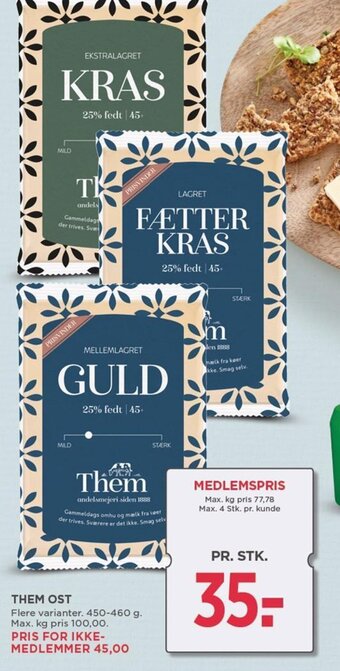 MENY THEM OST tilbud