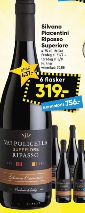 Bilka Silvano Piacentini Ripasso Superiore tilbud